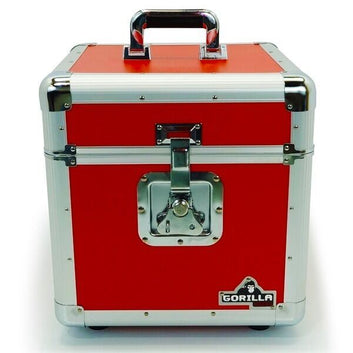 Gorilla GC-LP100 RED LP100 12" Vinyl Record Storage Box