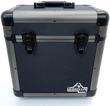 Gorilla 12\ LP Vinyl Record Storage Case (Titanium) Holds 60"